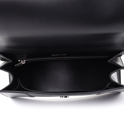 Balenciaga Grained Calfskin Medium Hourglass Top Handle Bag Black 6 of 9