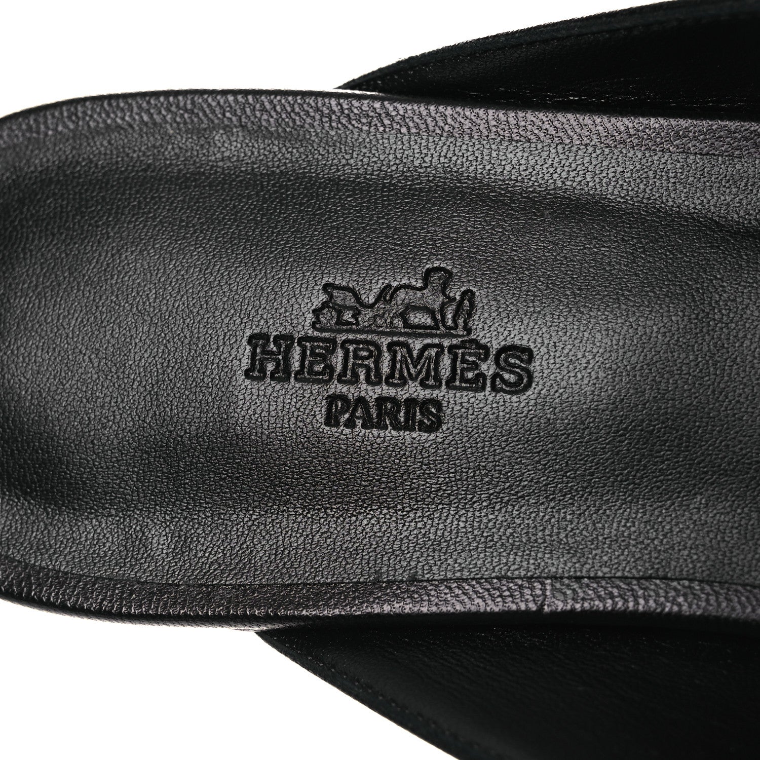 Hermes Glazed Calfskin Oz Mules 41 Black 9 of 10