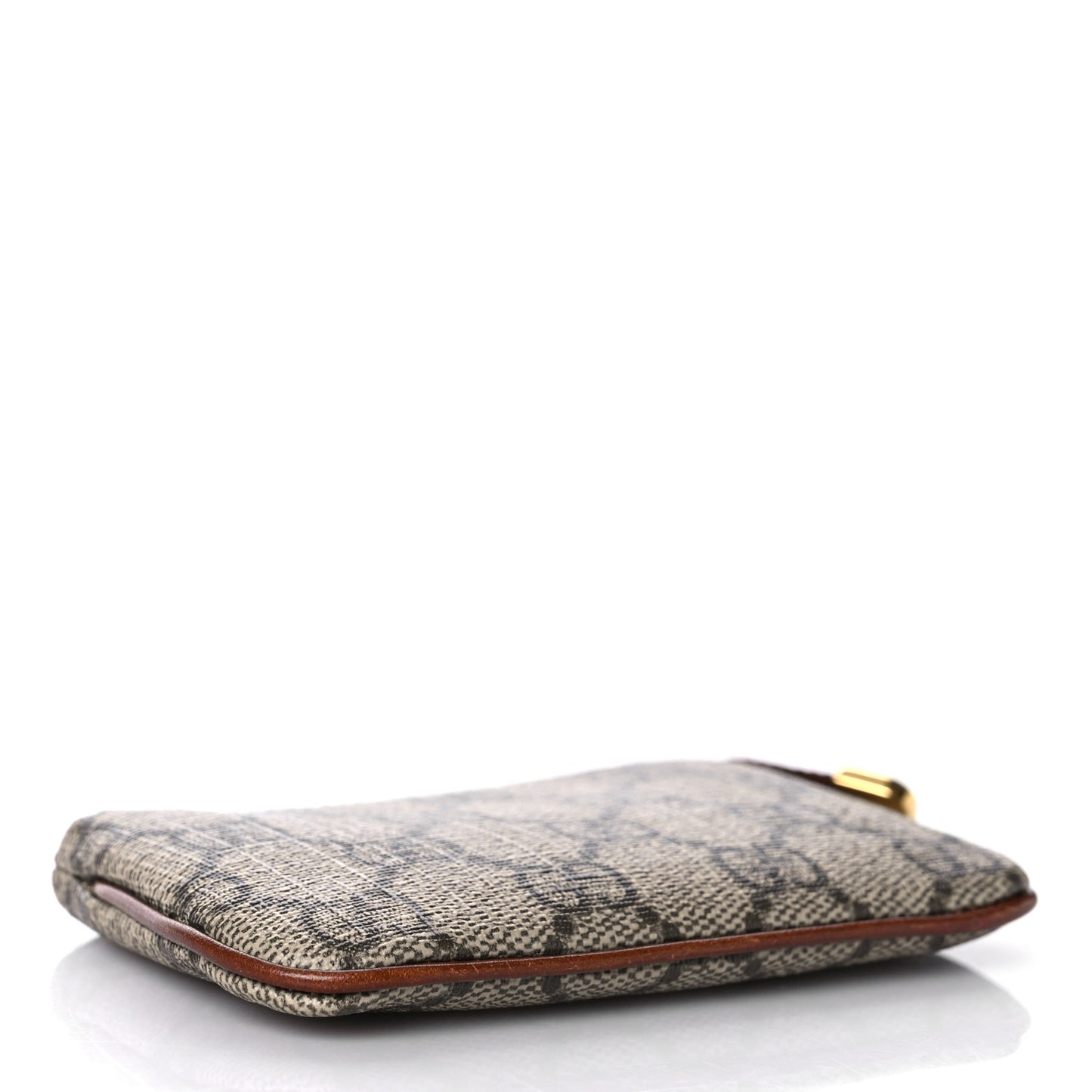 GG Supreme Monogram Key Case Beige Ebony Cuir