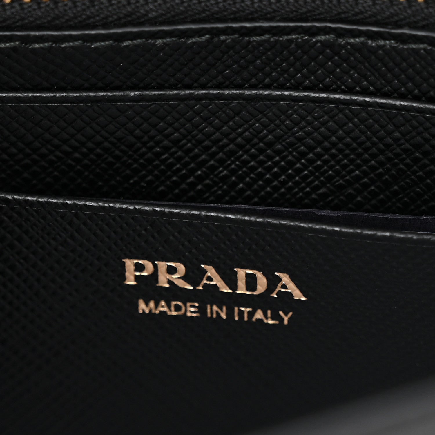Prada Saffiano Shine Monochrome Mini Flap Crossbody Wristlet Bag Black 6 of 8