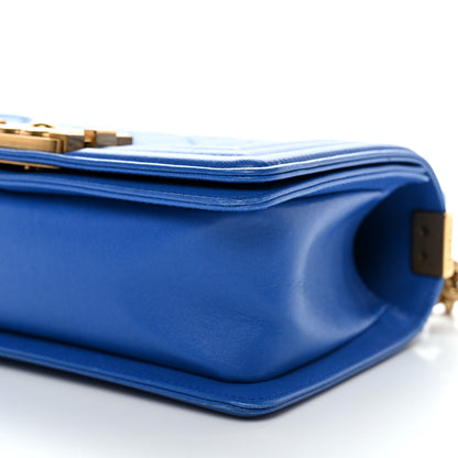 Chanel Lambskin Quilted Small Boy Flap Blue 9 of 9