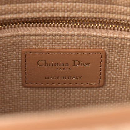 Christian Dior Raffia Medium Lady Dior Bag Beige 6 of 10