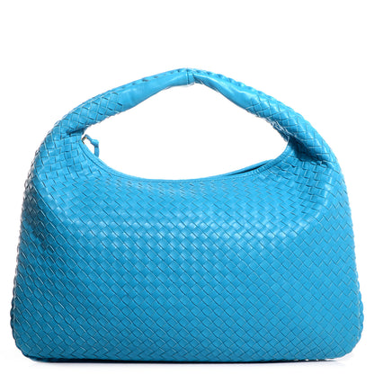 Bottega Veneta Nappa Intrecciato Large Veneta Hobo Azure 1 of 9