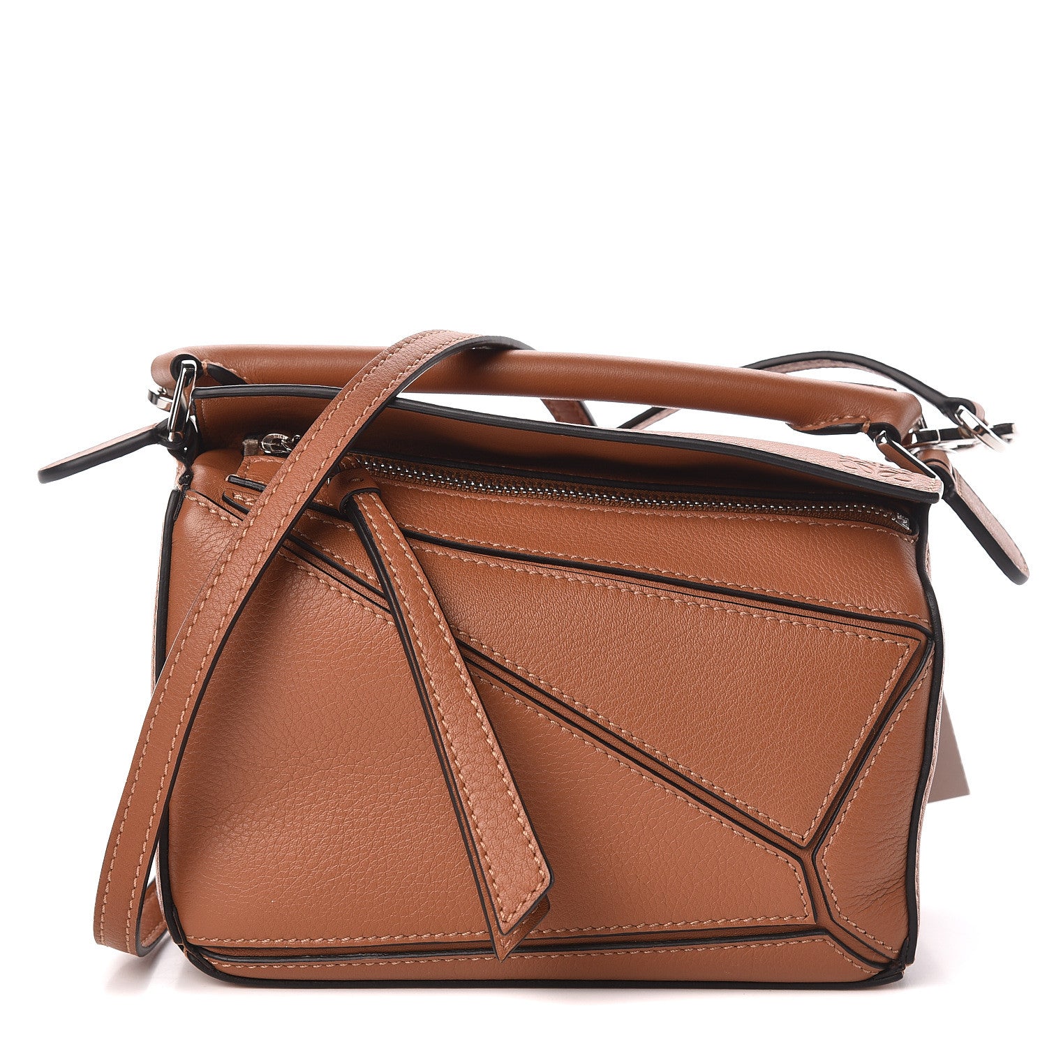 Loewe Calfskin Mini Puzzle Bag Tan 2 of 9