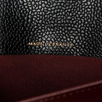 Chanel Caviar Quilted Large Gusset Flap Wallet Black 7 of 10