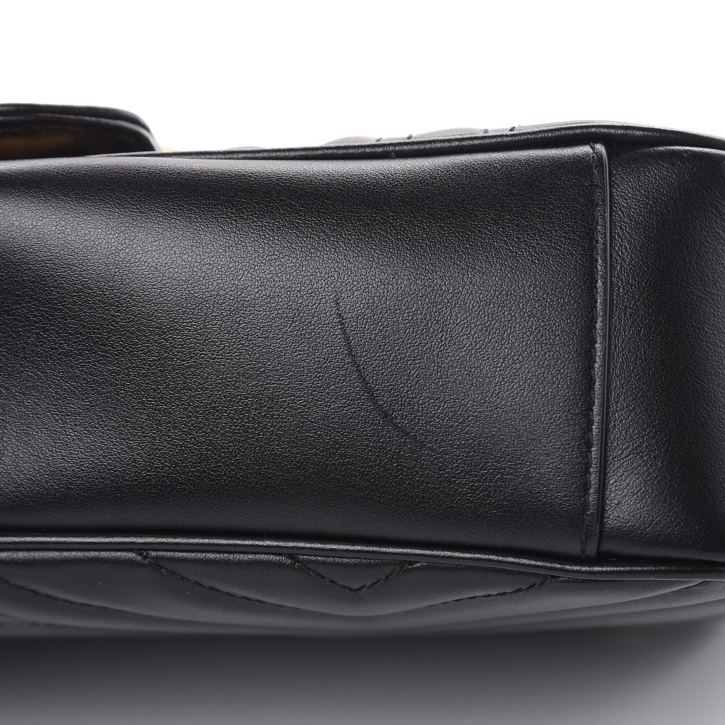 Calfskin Matelasse Small GG Marmont Shoulder Bag Black