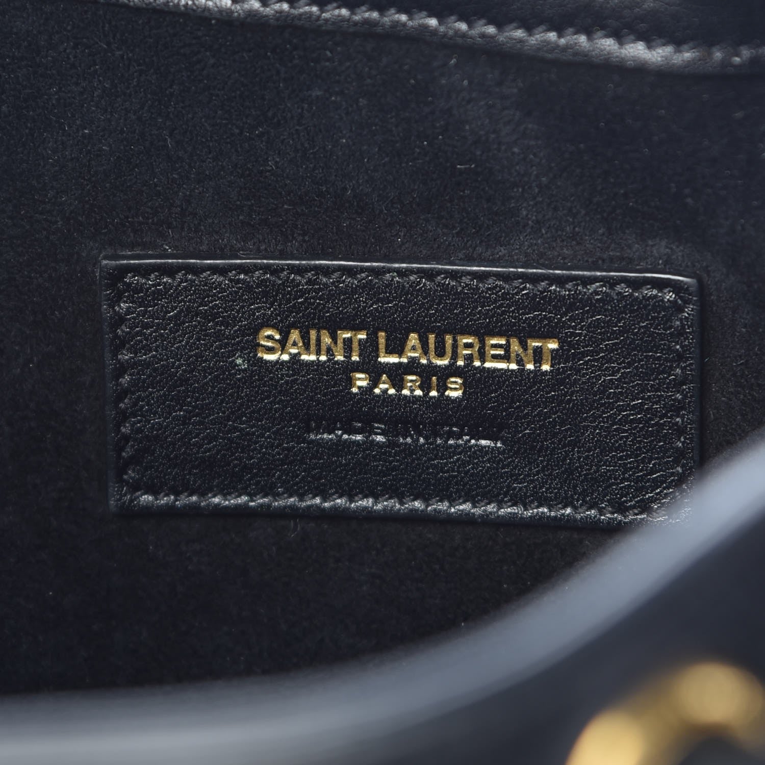 Saint Laurent Calfskin Small Emmanuelle Fringe Hobo Bag Black 8 of 8