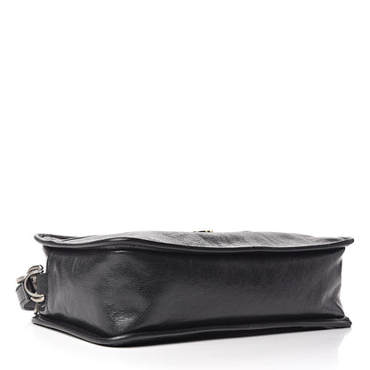Gucci Fluffy Calfskin Morpheus Shoulder Bag Black 4 of 10