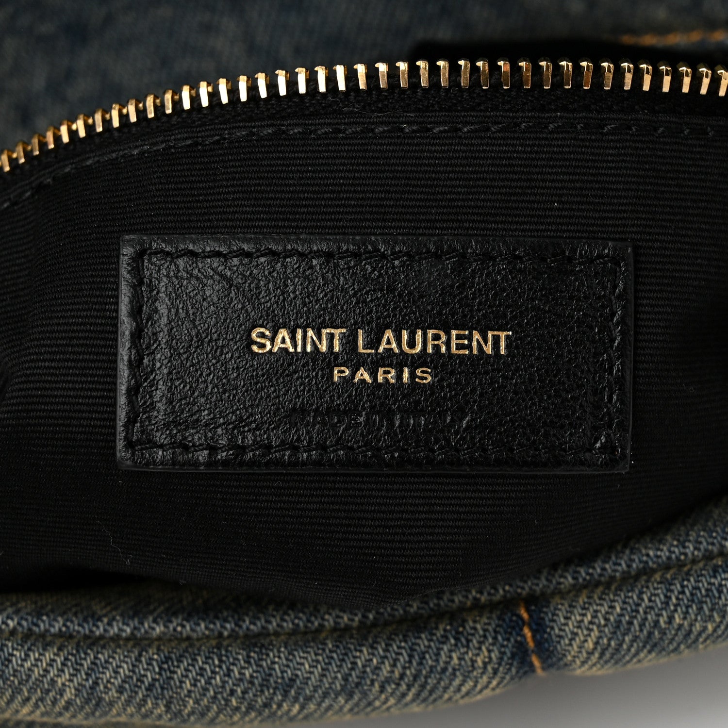 Saint Laurent Denim Quilted Small Loulou Puffer Monogram Chain Satchel Rodeo Blue Cinnamon 6 of 10