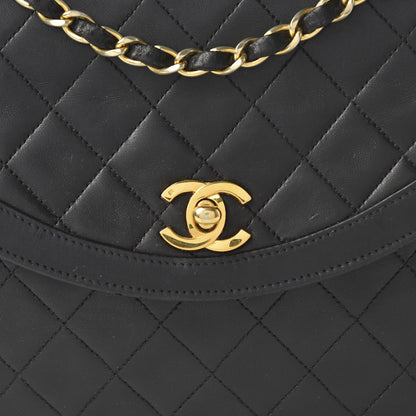 Chanel Lambskin Quilted Medium Single Flap Black 10 of 12