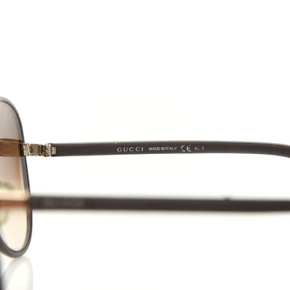 Gucci Calfskin Aviator Sunglasses 2887/S Brown 5 of 9
