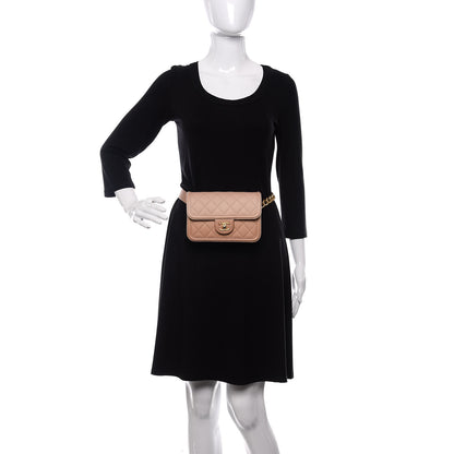 Chanel Caviar Quilted Sunset On The Sea Waist Bag Beige 2 of 9