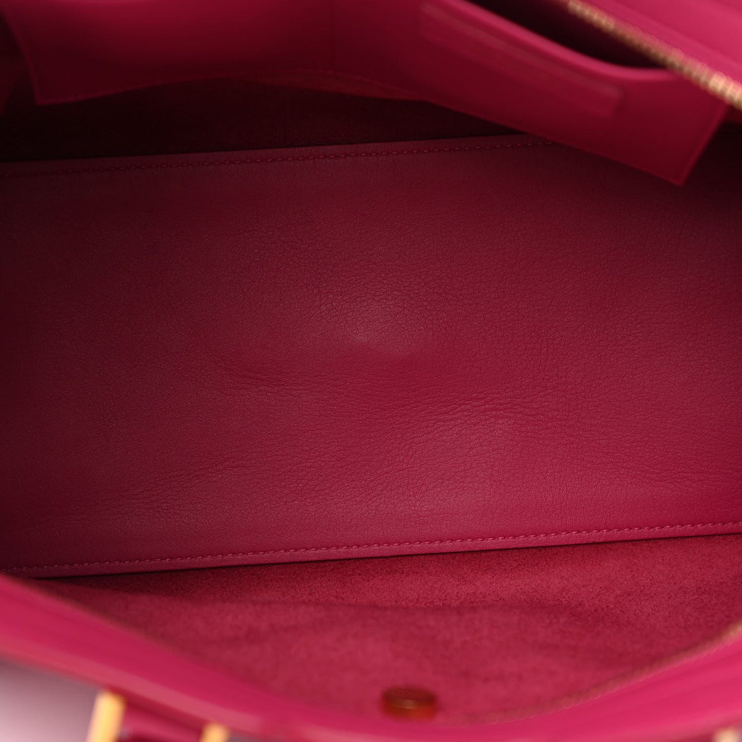 Calfskin Small Classic Y Cabas Fuchsia