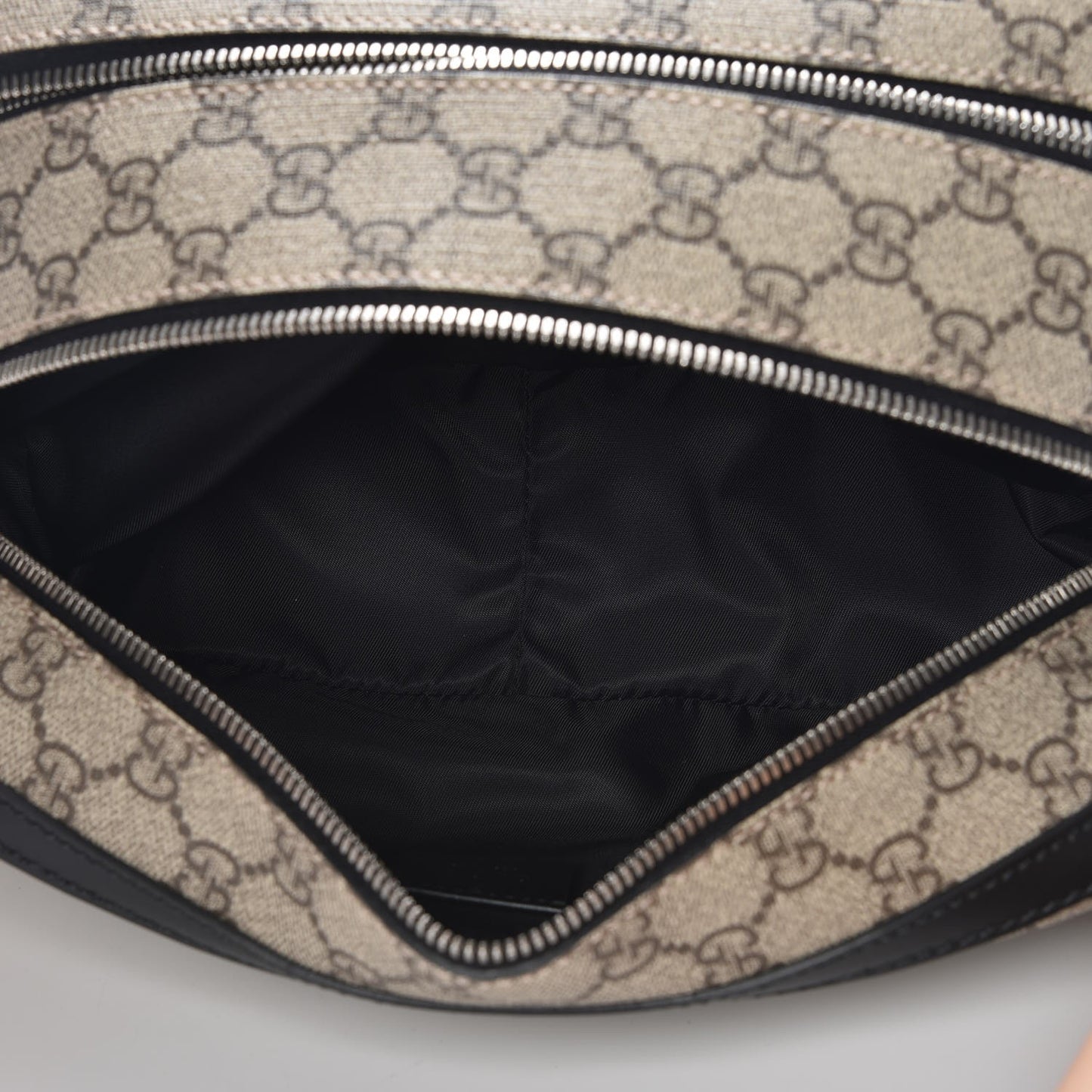 GG Supreme Monogram Toiletry Case Black