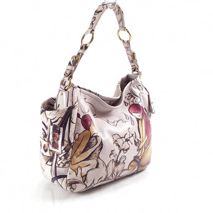 Prada X JAMES JEAN Cervo Lux Fairy Print Hobo Prugna 3 of 10