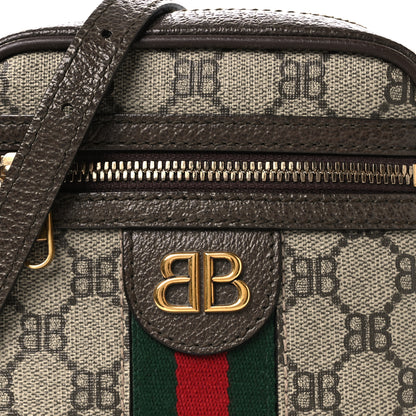 Gucci X BALENCIAGA BB Supreme Monogram Web Mini Ophidia Messenger Beige New Acero 7 of 11