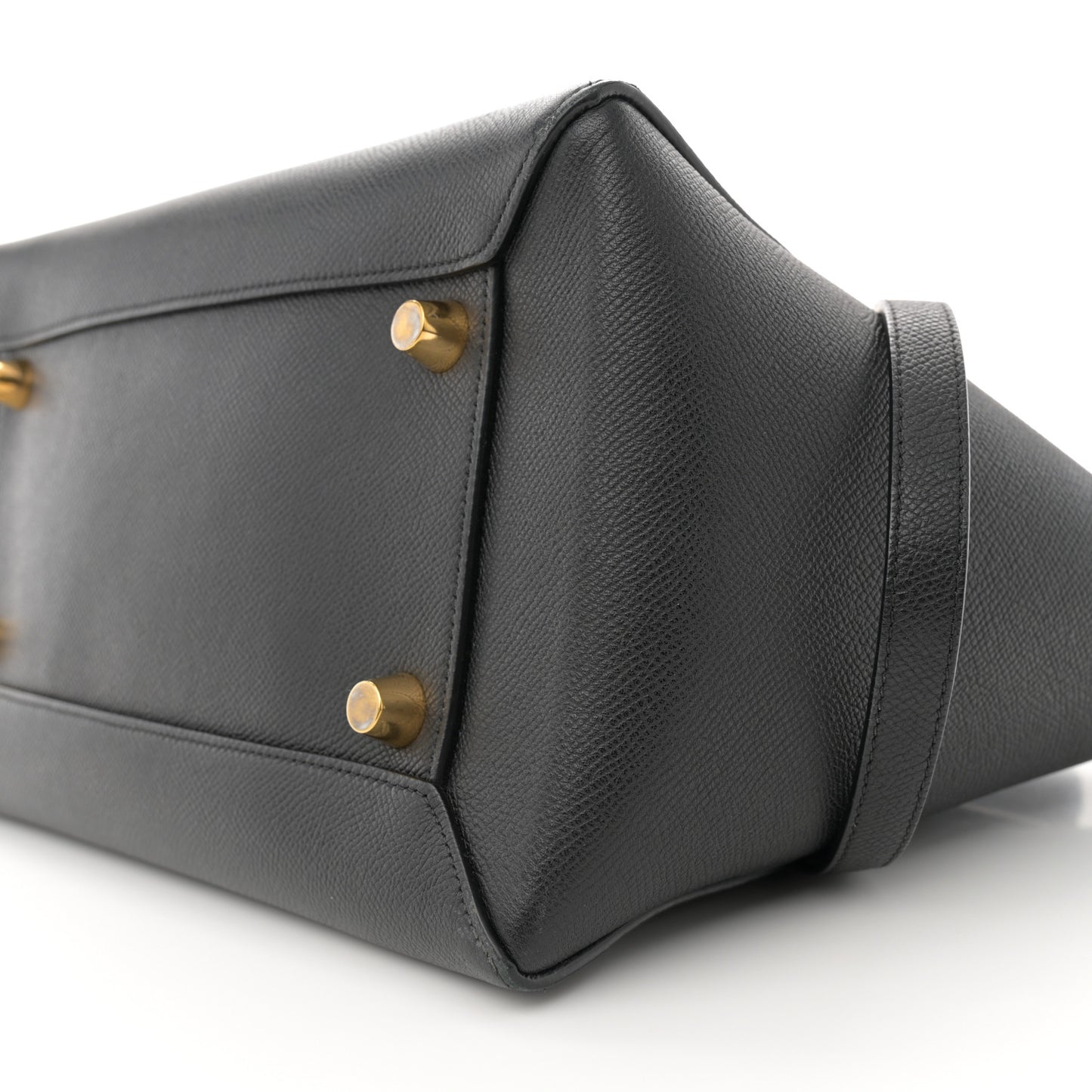 Grained Calfskin Mini Belt Bag Black