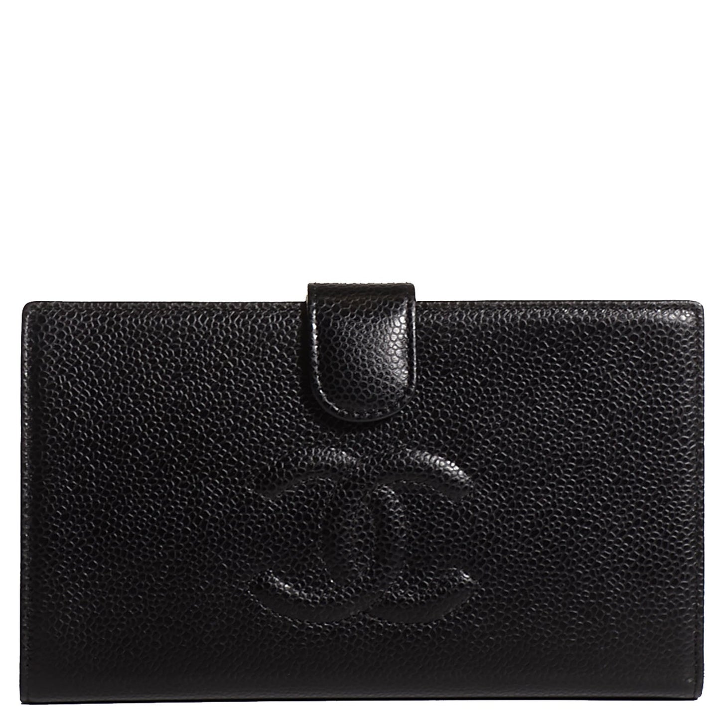 Caviar Timeless CC French Wallet Black