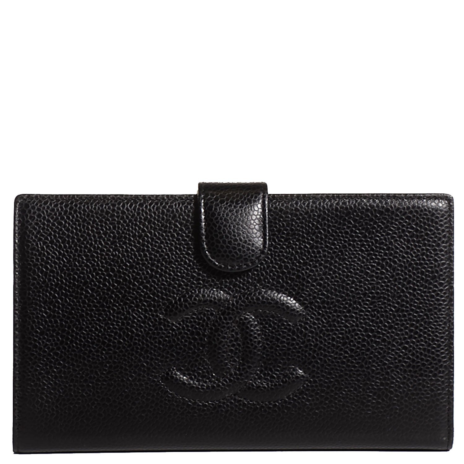 Chanel Caviar Timeless CC French Wallet Black 1 of 8