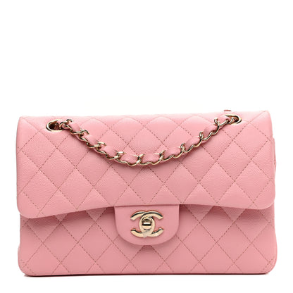Chanel Caviar Quilted Small Double Flap Pink 1 of 8