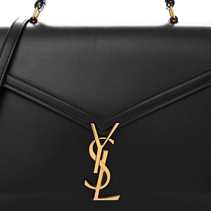 Saint Laurent Smooth Calfskin Medium Classic Monogram Cassandra Top Handle Black Rouge Legion 8 of 17