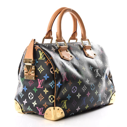 Louis Vuitton Monogram Multicolor Speedy 30 Black 2 of 11