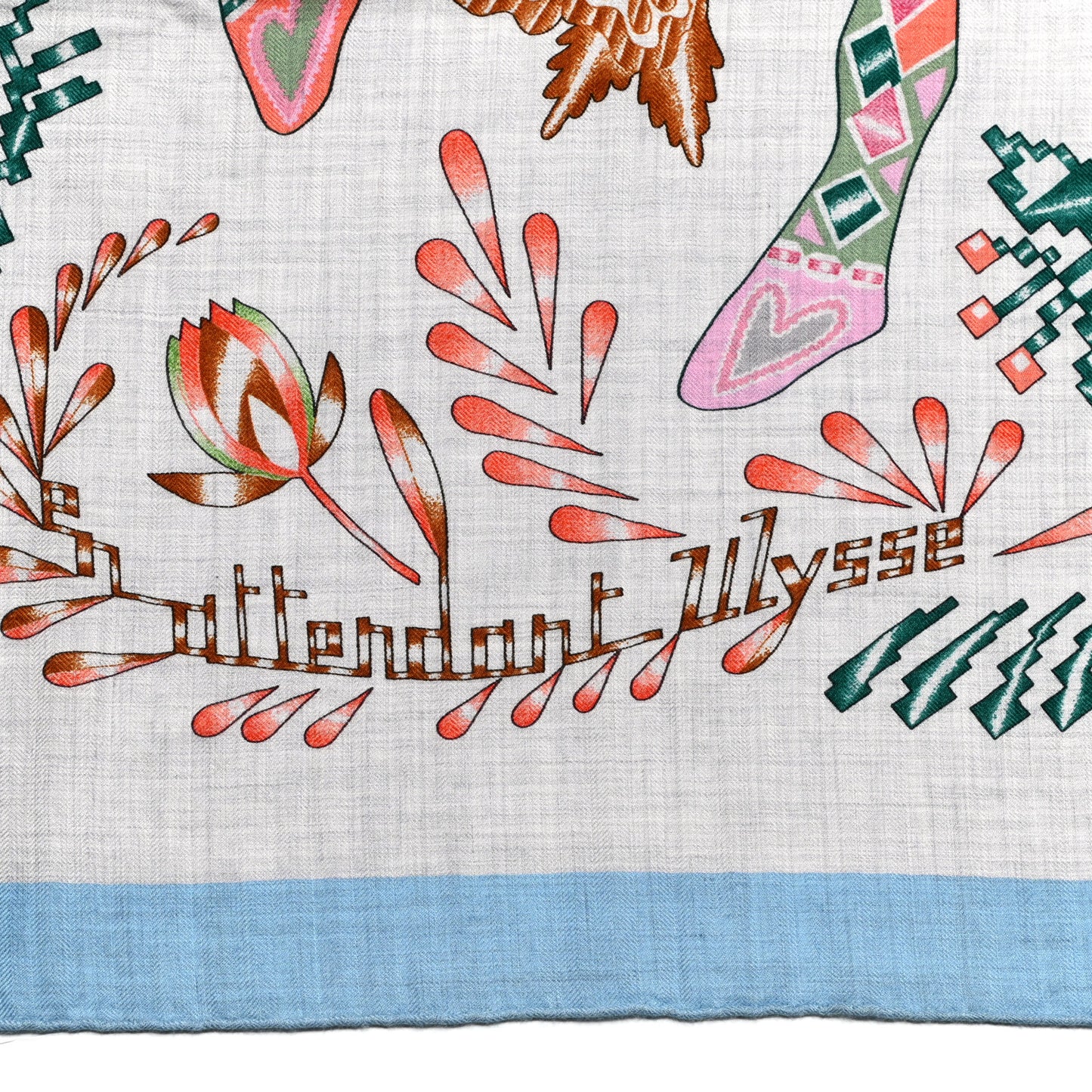 Cashmere Silk En Attendant Ulysse Shawl 140