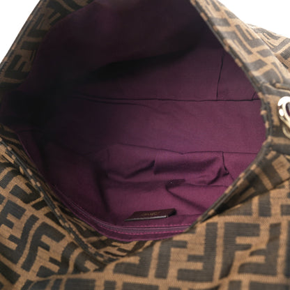 Fendi Zucca Mia Shoulder Flap Tobacco Purple 4 of 6