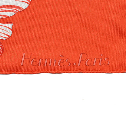 Hermes Silk Tulipomanie Scarf 90 Vermillon Rose Multicolor 4 of 12