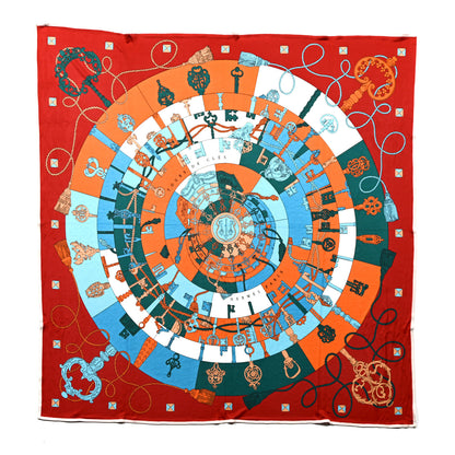 Hermes Silk Tours De Cles Scarf 90 1 of 5