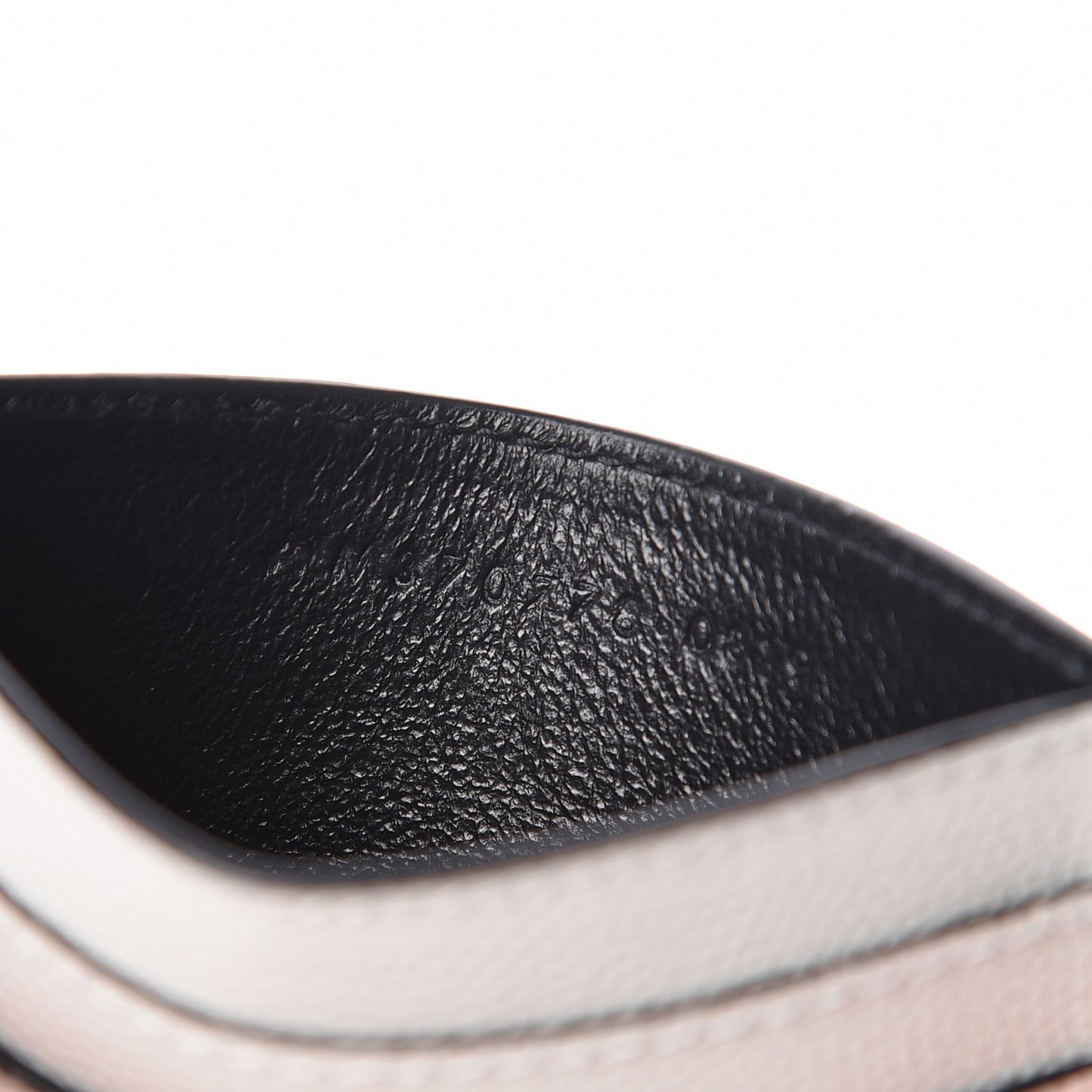 Grain De Poudre Matelasse Dotted Squares Card Case White