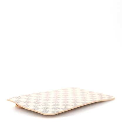 Louis Vuitton Damier Azur Neverfull MM GM Pochette Rose Ballerine 4 of 10