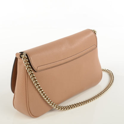 Gucci Pebbled Calfskin Medium Soho Flap Crossbody Camelia 3 of 7