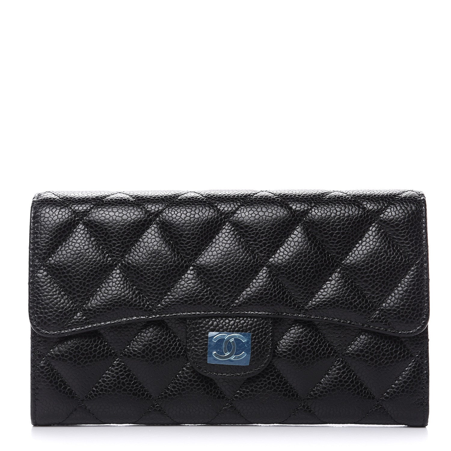Chanel Caviar Quilted Large Flap Wallet Black 1 of 8