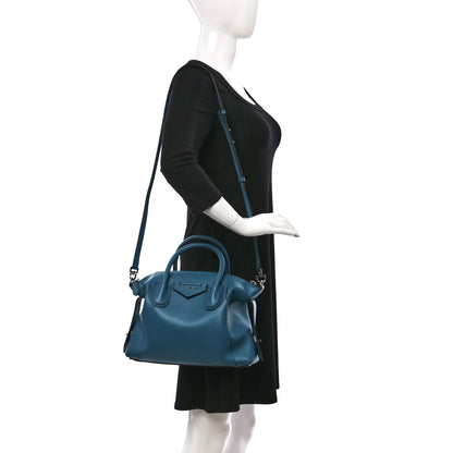 Givenchy Smooth Calfskin Small Soft Antigona Teal Blue 2 of 8