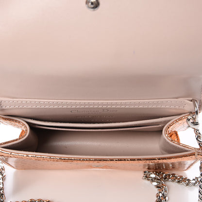 Christian Dior Ceramic Effect Deerskin Baby Diorama Flap Bag Gold 5 of 7