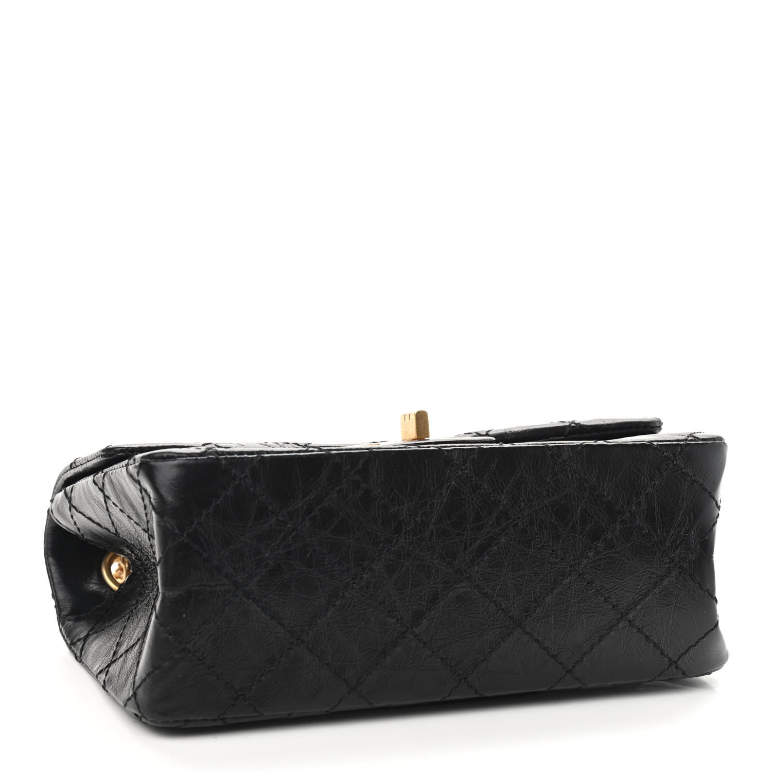 Chanel Aged Calfskin Quilted 2.55 Reissue Mini Flap Black 4 of 9