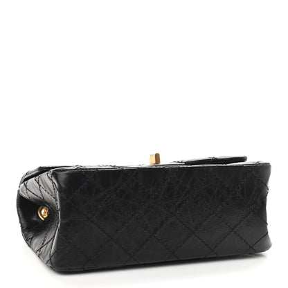 Chanel Aged Calfskin Quilted 2.55 Reissue Mini Flap Black 4 of 9