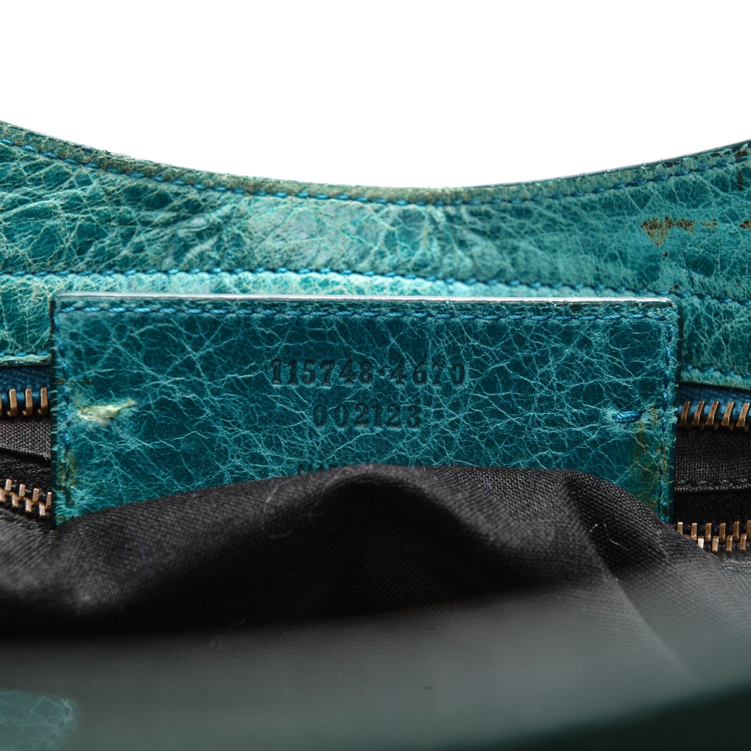 Balenciaga Agneau Classic Hardware City Bleu Paon 7 of 13