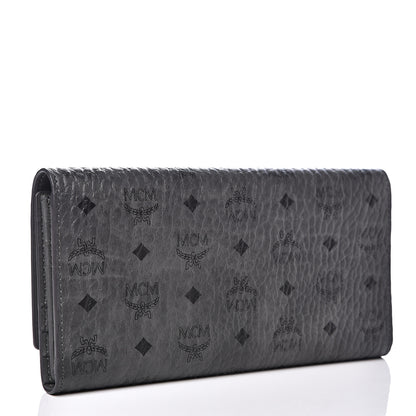 MCM Visetos Large Tri-Fold Flap Wallet Phantom Grey 2 of 6