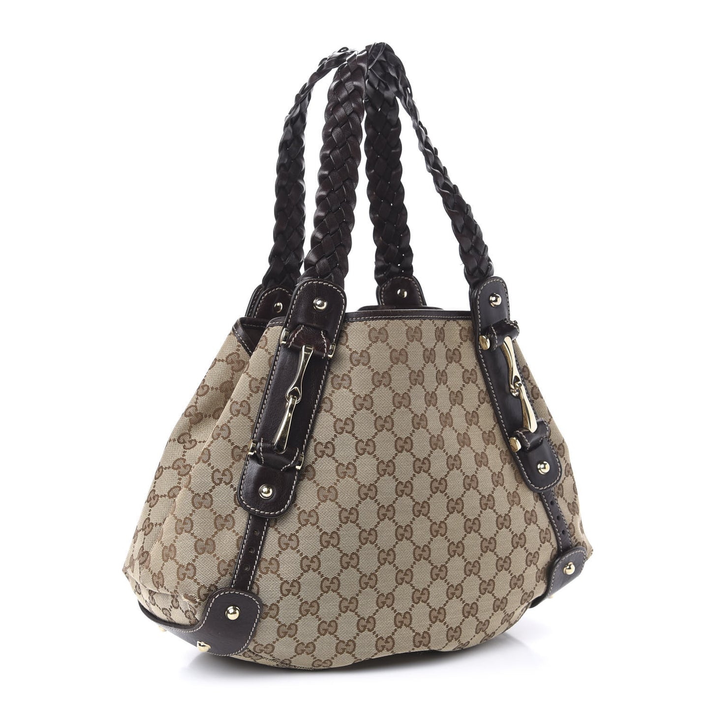 Monogram Small Pelham Shoulder Bag Dark Brown