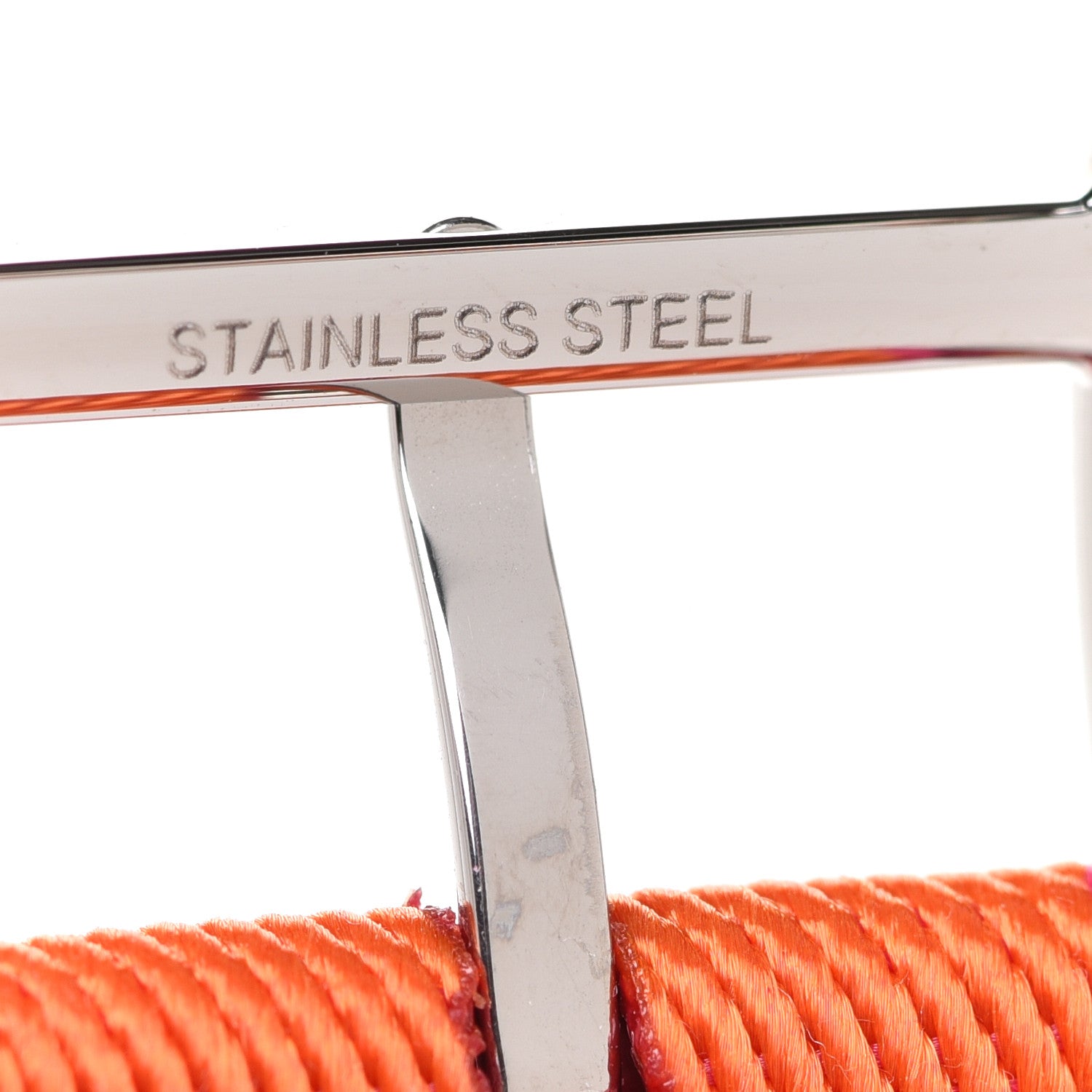 Hermes Nylon Weave Apple Watch Single Tour Band 40mm Orange Rose Mexico 6 of 7