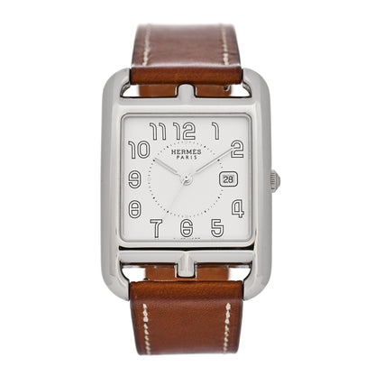 Hermes Stainless Steel Barenia 29mm Cape Cod Quartz Watch Fauve 1 of 5