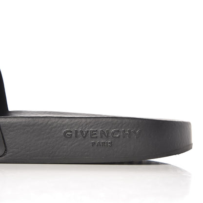 Givenchy Rubber Logo Pool Slide Sandals 39 Black 8 of 10