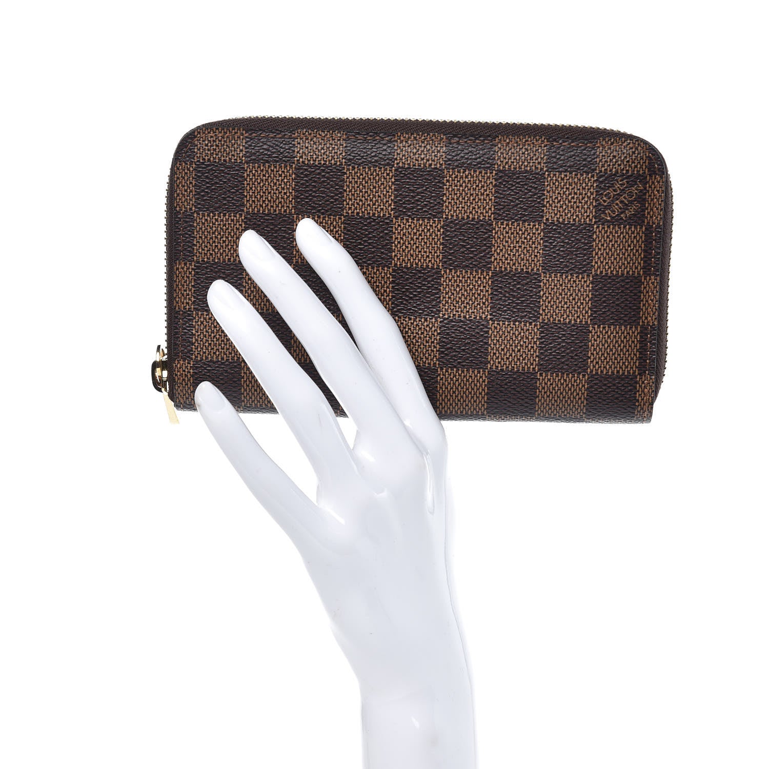 Louis Vuitton Damier Ebene Compact Zippy Wallet 2 of 8
