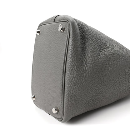 Hermes Taurillon Clemence Picotin Lock 18 PM Gris Meyer 10 of 11