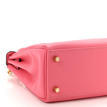 Hermes Swift Kelly Retourne 25 Rose Azalee 9 of 10