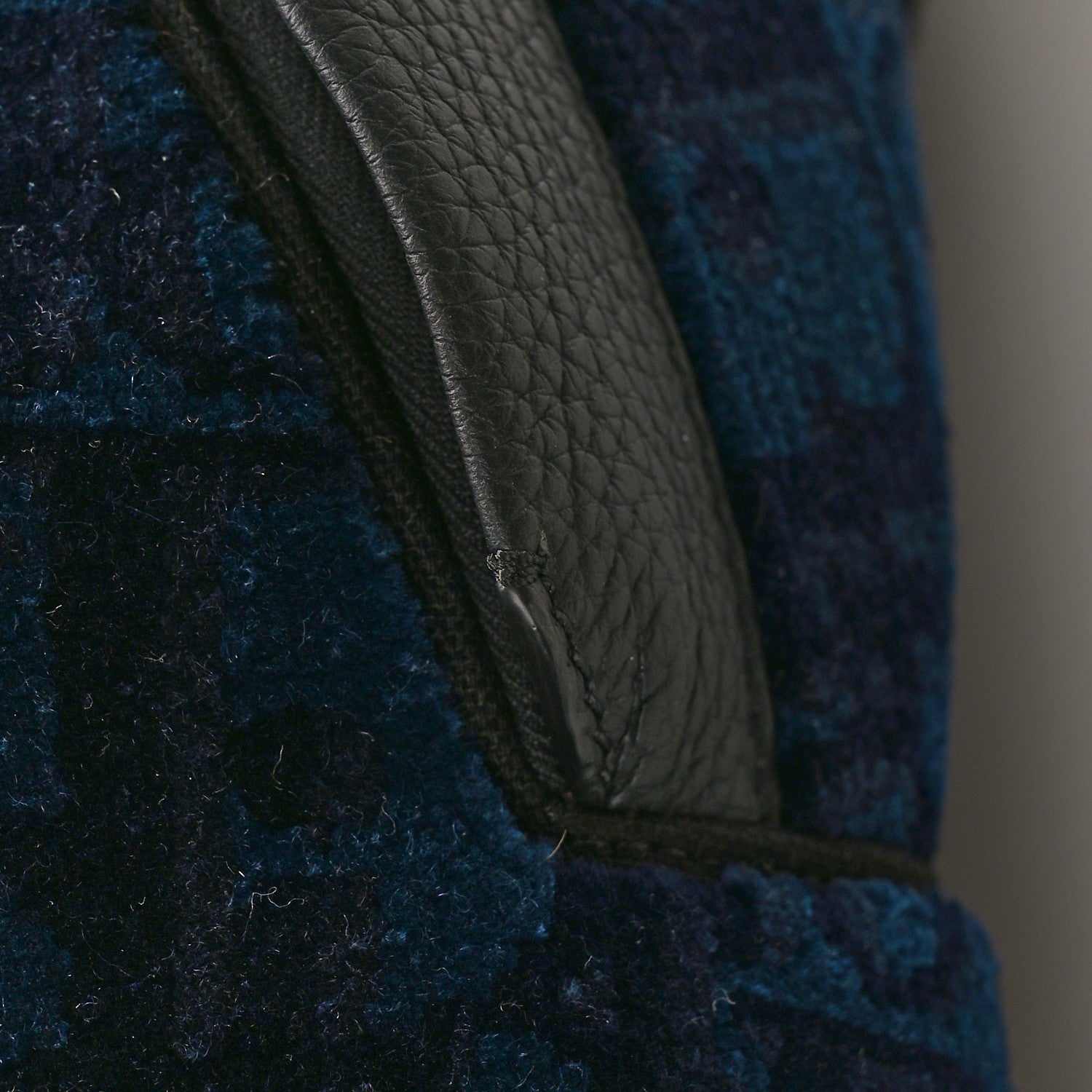 Christian Dior Oblique Velvet Calfskin Backpack Navy 11 of 11