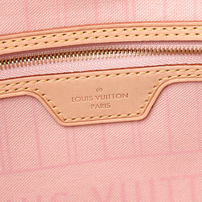 Louis Vuitton Damier Azur Neo Neverfull MM Rose Ballerine 8 of 12