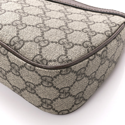 Gucci GG Supreme Monogram Textured Dollar Calfskin Small Ophidia Hobo Beige Ebony New Acero 11 of 12